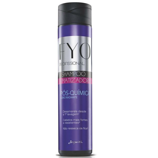 Shampoo Matizador Fyo Pós-Química Loiro Radiante Jequiti 300 ml