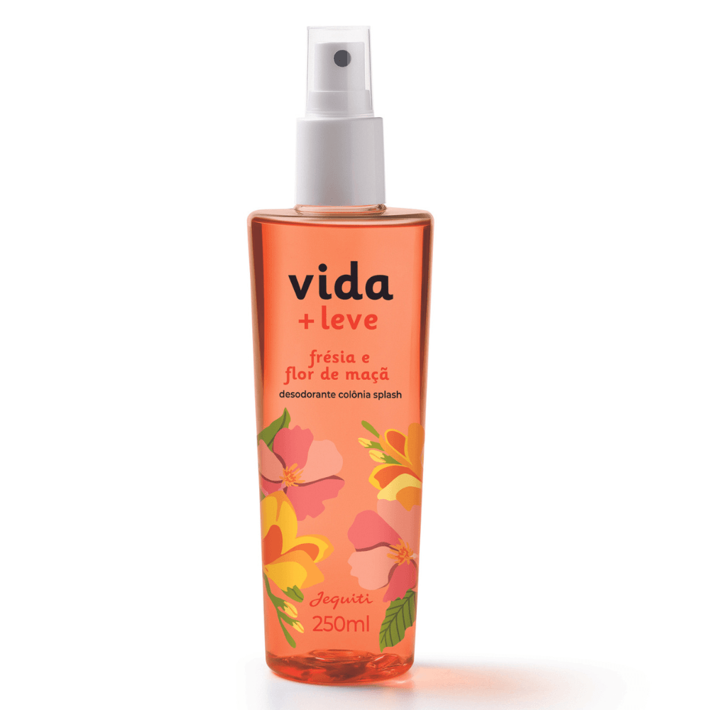 Desodorante Colônia Splash Vida + Leve Frésia E Flor De Maçã Jequiti, 250 ml
