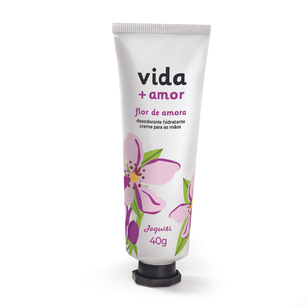 Desodorante Hidratante Creme Para As Maos Vida + Amor Flor De Amora Jequiti 40 g