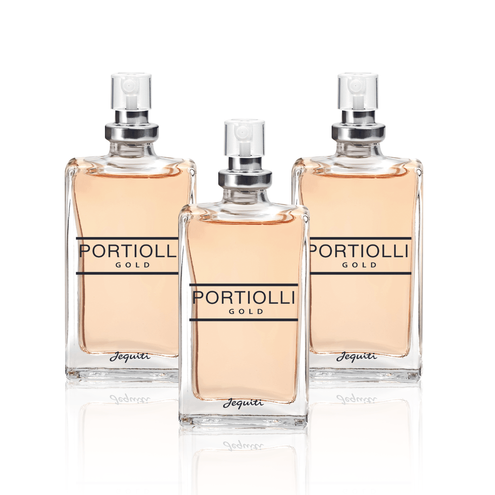 Kit Minisséries Portiolli Gold Desodorantes Colônias Masculinas, 3 x 25 ml