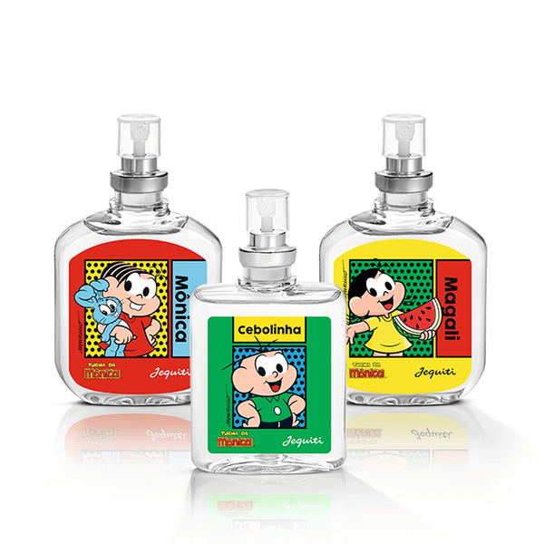 Kit Colecionável Turma da Mônica Jequiti, 3 x 25 ml 3 x 25 ml