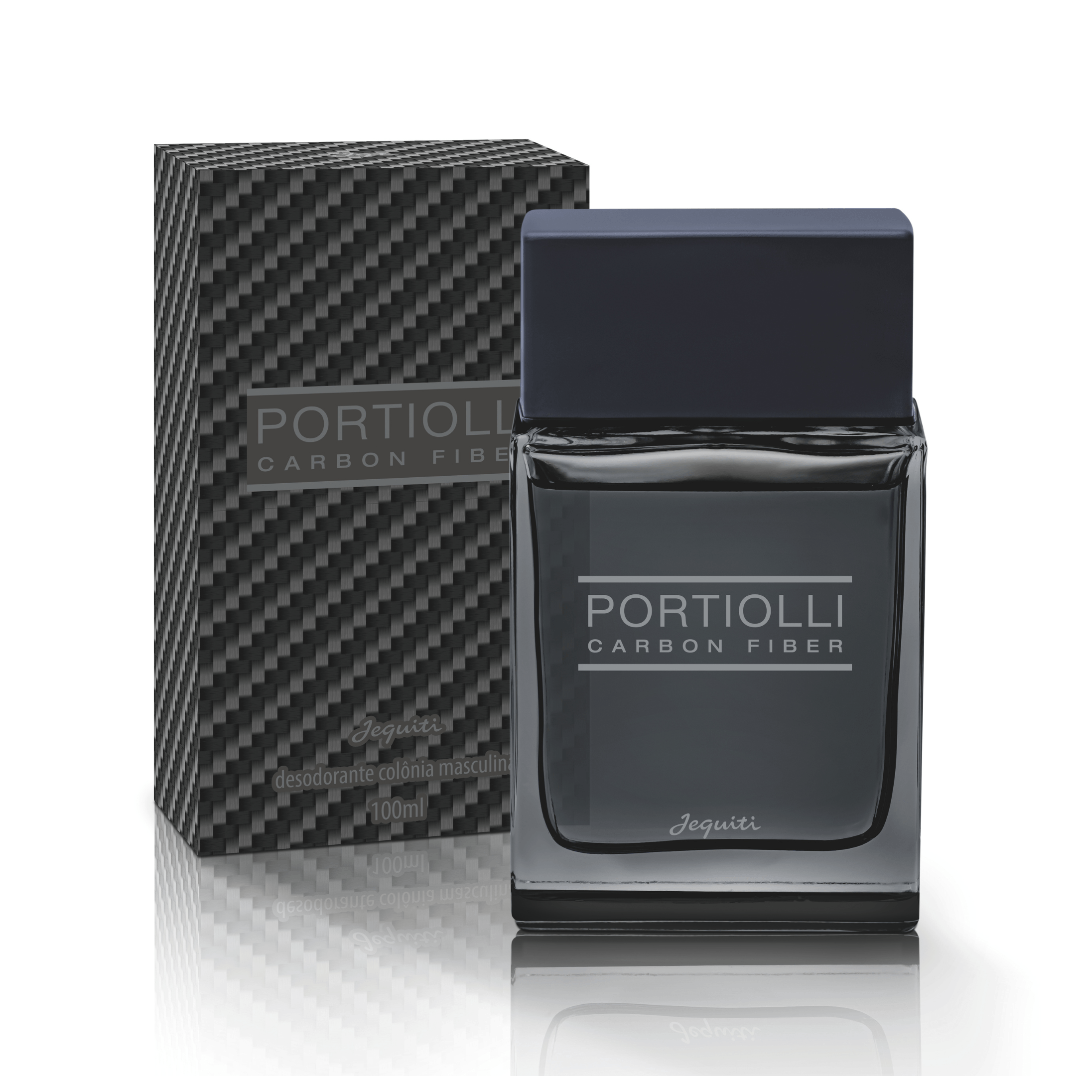 Portiolli Carbon Fiber Desodorante Colônia, 100 ml