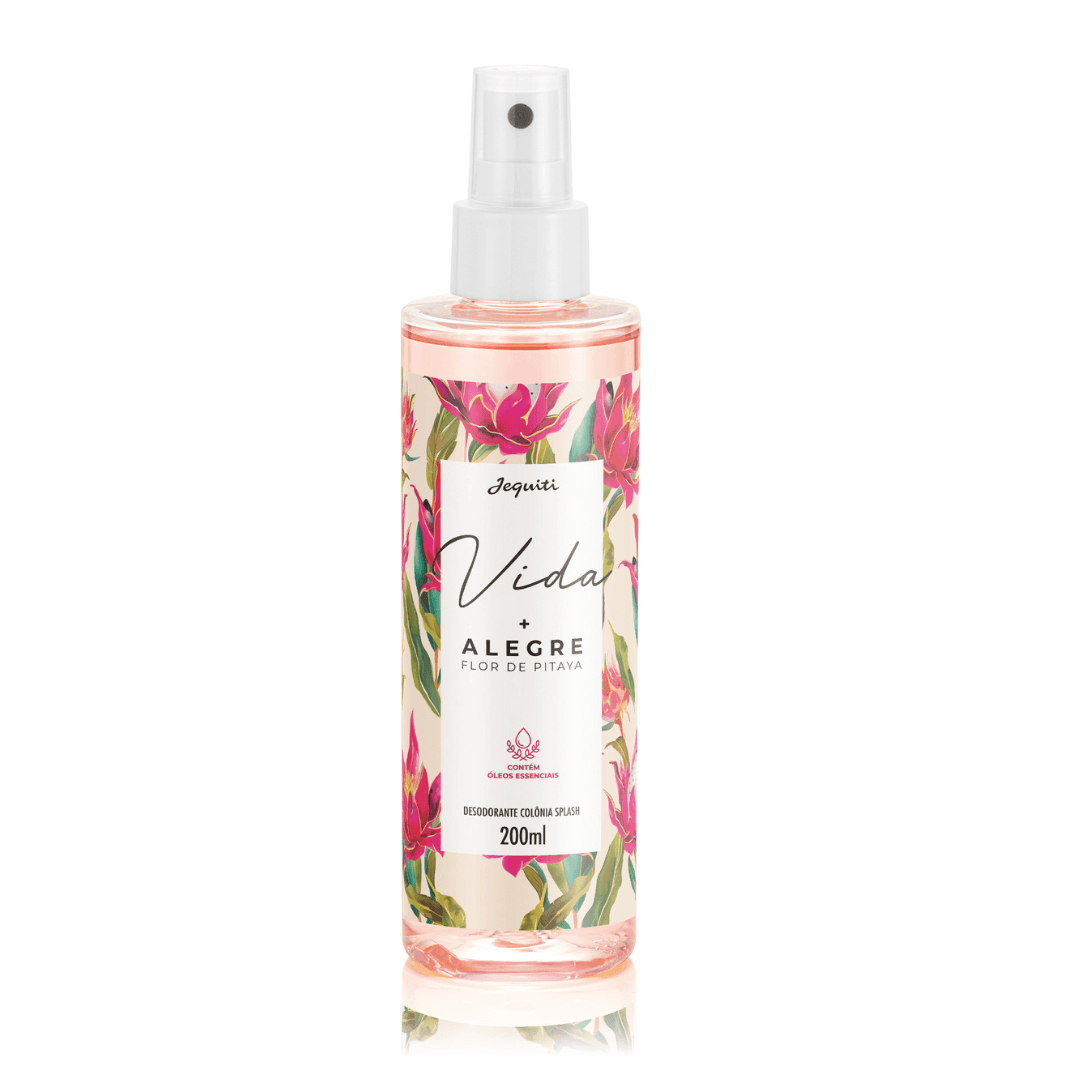 Desodorante Colônia Splash Vida + Alegre Flor De Pitaya, 200 ml